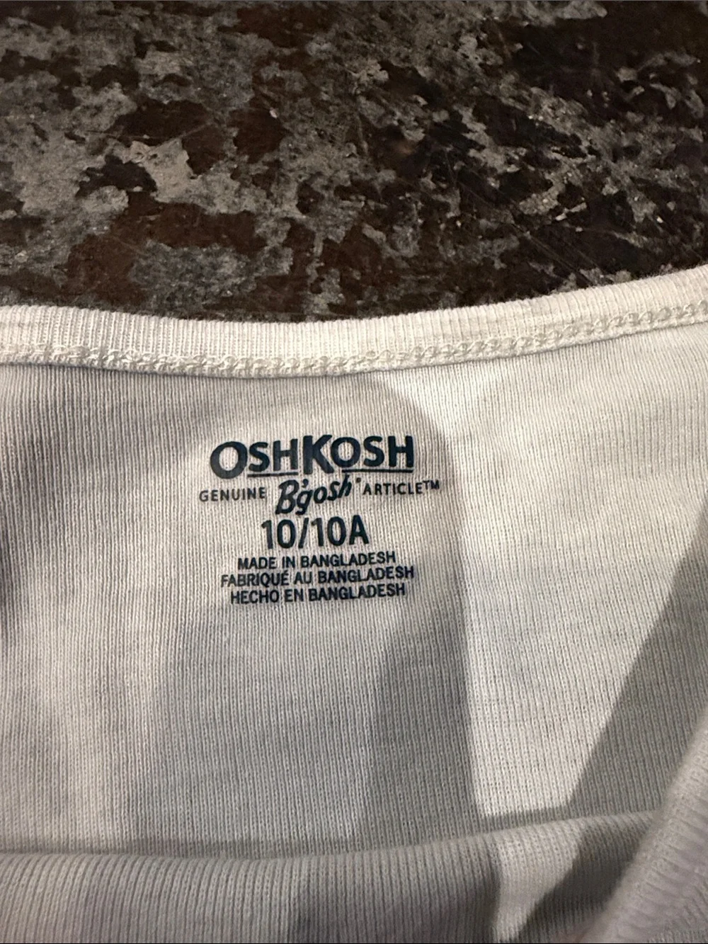 OshKosh B'gosh White Short-Sleeve Tee with Tiny Floral Print